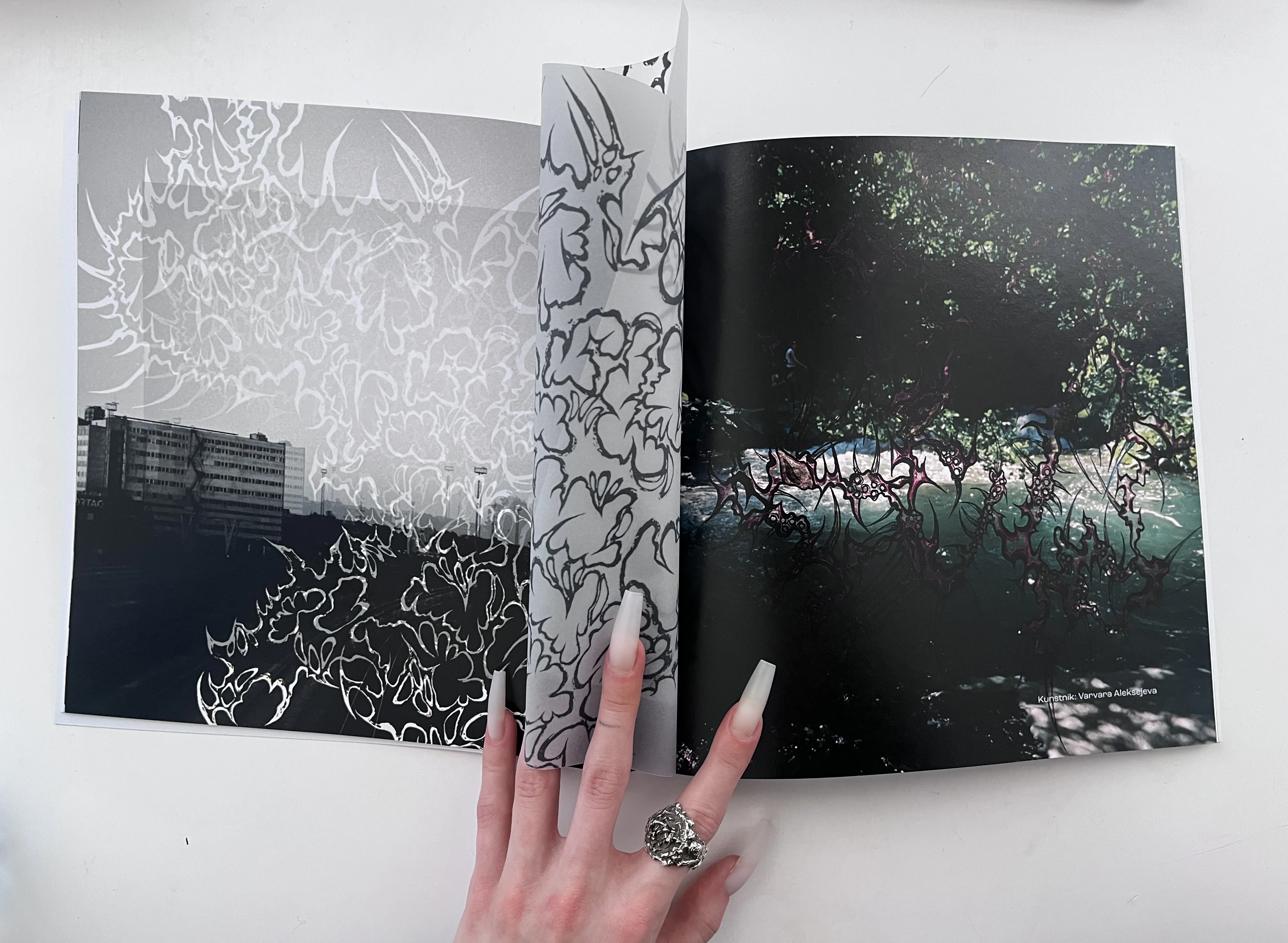 Printed magazine detail